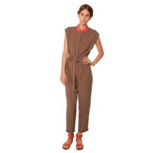 In God We Trust Brown & Orange Jumpsuit Size Small